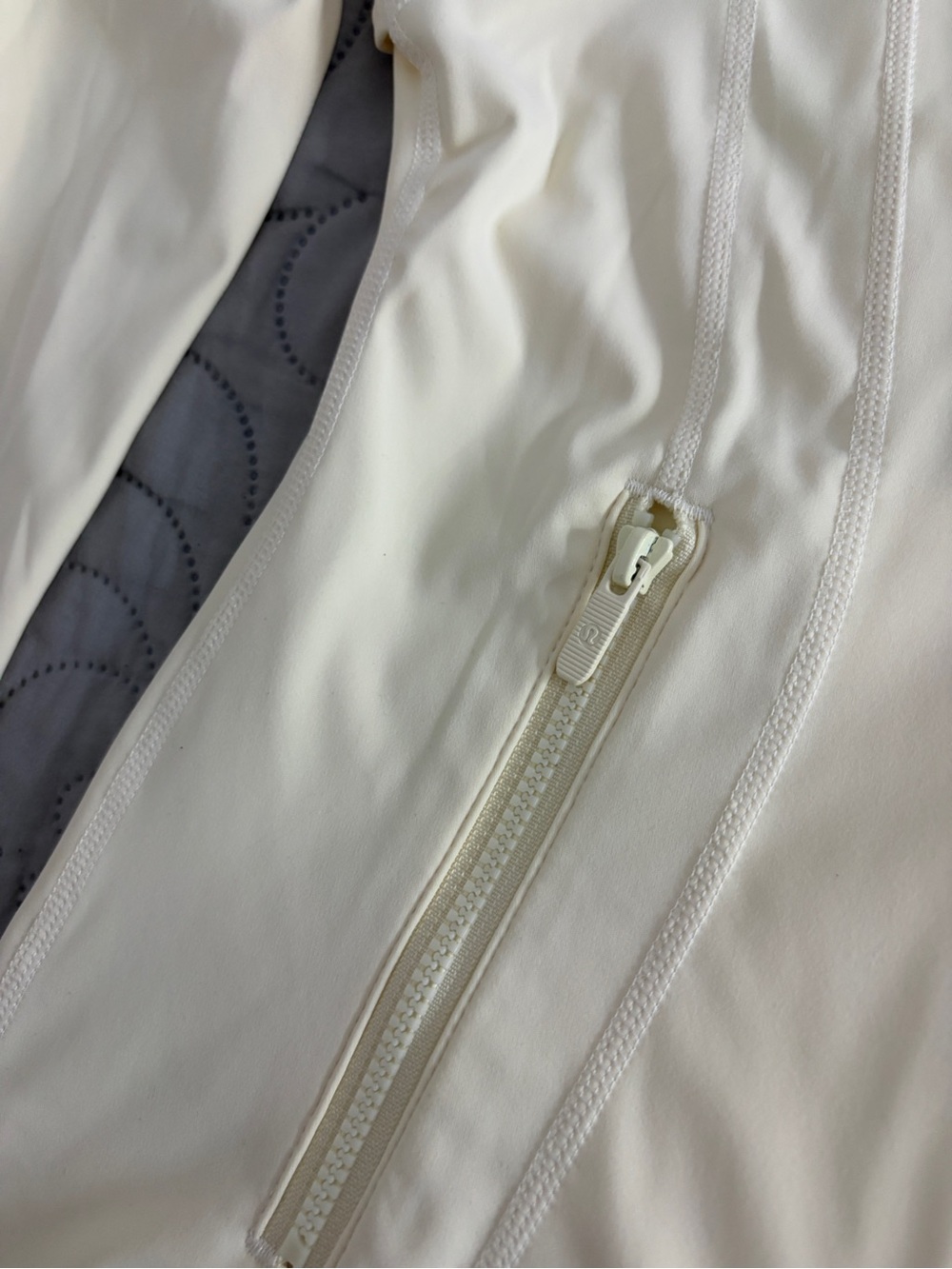 lululemon athletica Cream Full-Zip Bomber Jacket - Picture 3 of 4